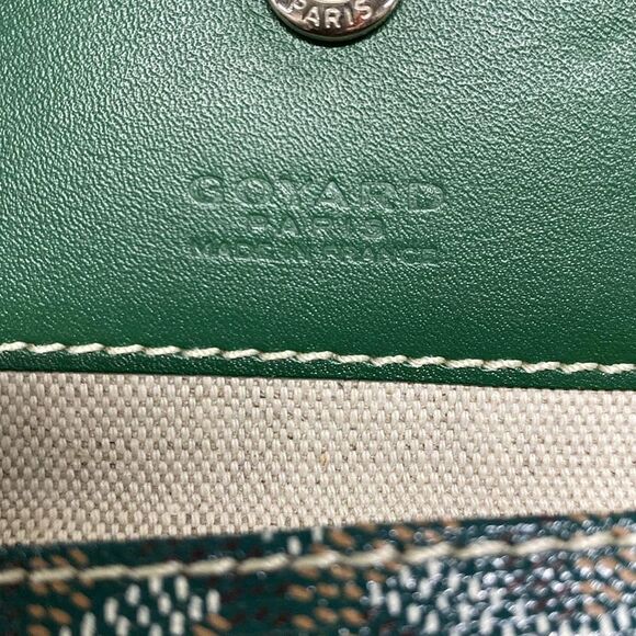 Goyard Tote Bag Saint Louis PM Green Leather - Picture 9 of 15